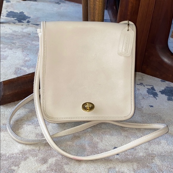 Coach Handbags - Vintage: Coach Bone Crossbody Purse